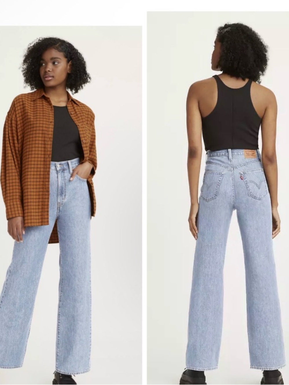 HIGH-WAISTED STRAIGHT JEANS